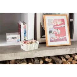 Curver My Style Small Rectangular Plastic Storage Basket - Vintage White - 4L 13 Curver My Style Small Rectangular Plastic Storage Basket - Vintage White - 4L -Furniture Series 12809474 7354833220160538