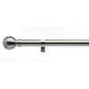 28mm Eyelet 1.2m Curtain Pole Satin Steel