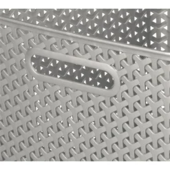 Curver My Style Large Rectangular Plastic Storage Basket - Grey - 18L -Furniture Series 12814518 1804832988746814