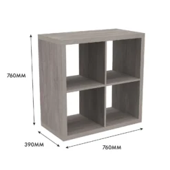 Clever Cube 2x2 Storage Unit - Grey Oak -Furniture Series 12816001 6645023383832989