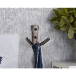 Modern Twin Hook - Black Nickel -Furniture Series 12817379 2504995165173088