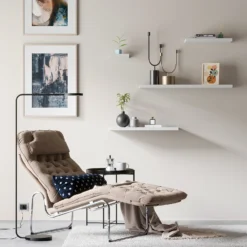 Floating Shelf - White Matt -1200 X 240 X 38mm -Furniture Series 12817720 1234887325999644