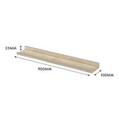 Flexi Storage Decorative Shelving Photo Shelf - Sanoma Oak - 900x35x100mm -Furniture Series 12817966 2834967466390222