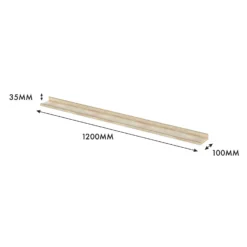 Flexi Storage Decorative Shelving Photo Shelf - Sanoma Oak - 1200x35x100mm -Furniture Series 12817974 6494967466194820