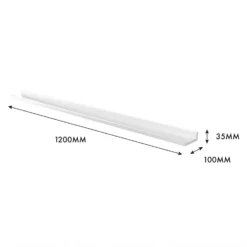 Flexi Storage Decorative Shelving Photo Shelf - White Matt - 1200x35x100mm 7 Flexi Storage Decorative Shelving Photo Shelf - White Matt - 1200x35x100mm -Furniture Series 12817978 7674976461973001