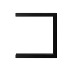 None Double U Shelf Bracket - Black - 330x300mm -Furniture Series 12820763 1884930156443321