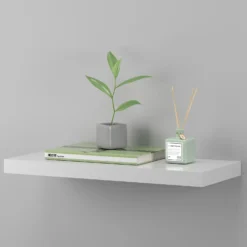 Floating Shelf - White Gloss - 600 X 240 X 38mm 8 Floating Shelf - White Gloss - 600 X 240 X 38mm -Furniture Series 12822023 1594876424034480