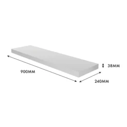 Floating Shelf - White Gloss - 900 X 240 X 38mm 9 Floating Shelf - White Gloss - 900 X 240 X 38mm -Furniture Series 12822047 1744976219240376