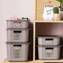 2 Pack Smartstore Wardrobe Basket Tag - Taupe -Furniture Series 12822346 1754833173998242