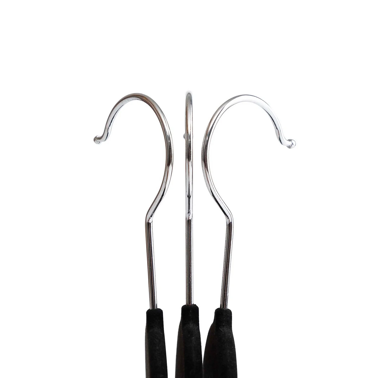 Black Velvet Clothes Hangers - 10 Pack 3 Black Velvet Clothes Hangers - 10 Pack - Image 3