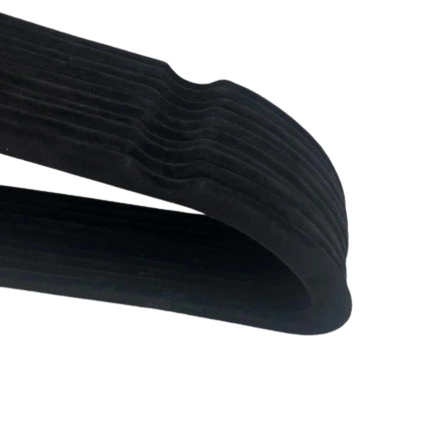 Black Velvet Clothes Hangers - 10 Pack 5 Black Velvet Clothes Hangers - 10 Pack - Image 5