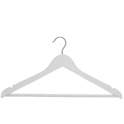 White Wooden Hangers - 8 Pack -Furniture Series 12822503 5054878808233078