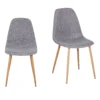 Ludlow Upholstered Dining Chair - Set Of 2 - Grey