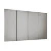 Classic 4 Door Sliding Wardrobe Kit Dove Grey Panel (W)2370 X (H)2260mm