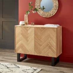 Skelby Herringbone Oak Sideboard -Furniture Series 12838834 4064832959947609