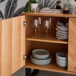 Skelby Herringbone Oak Sideboard -Furniture Series 12838834 5464832960232024