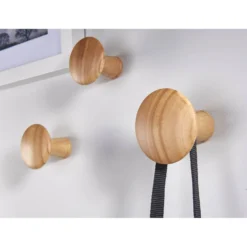 Wood Dots Hook Set - Oak Effect -Furniture Series 12839179 3064833202168188