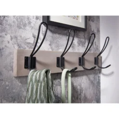 4 Black Wire Hook On Light Grey Ash Board -Furniture Series 12839430 4864845860785866