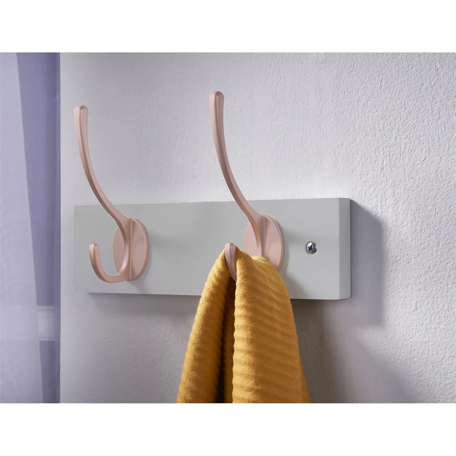 2 Victorian Rose Gold Hooks On Dove Bloc Board 2 2 Victorian Rose Gold Hooks On Dove Bloc Board - Image 2