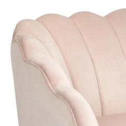 Sophia Scallop Occasional Sofa - Blush -Furniture Series 12840480 9164862164842207