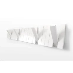 None Switchboard Wooden Coat Rack - White