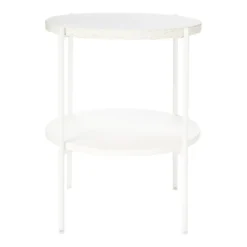 Solna Terrazo Side Table - White -Furniture Series 12876028 1984886270350092