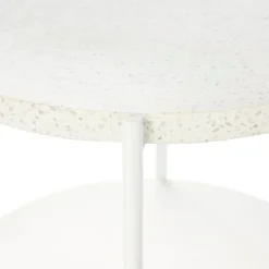 Solna Terrazo Side Table - White -Furniture Series 12876028 7984886270428389