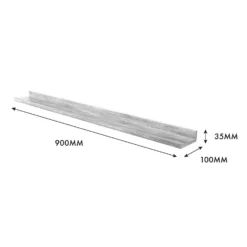 Flexi Storage Decorative Shelving Photo Shelf Grey Oak 900x35x100mm 5 Flexi Storage Decorative Shelving Photo Shelf Grey Oak 900x35x100mm -Furniture Series 12878517 1274976461911000