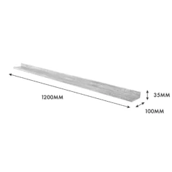 Flexi Storage Decorative Shelving Photo Shelf Grey Oak 1200x35x100mm 5 Flexi Storage Decorative Shelving Photo Shelf Grey Oak 1200x35x100mm -Furniture Series 12878518 8514976461911132