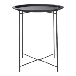 Metal Folding Side Table - Black -Furniture Series 12879001 1374940538715869
