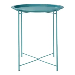 Folding Side Table Dark Teal -Furniture Series 12879006 9224888469517198