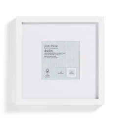 Box Photo Frame - 4x4" - White 8 Box Photo Frame - 4x4" - White -Furniture Series 12879246 1844853904142212
