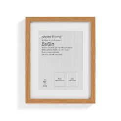 Box Photo Frame - 8x6" - Oak -Furniture Series 12879252 1874853904653631