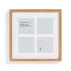 Box Photo Frame Multi Aperture - 30x30cm - Oak -Furniture Series 12879260 1704853904877182