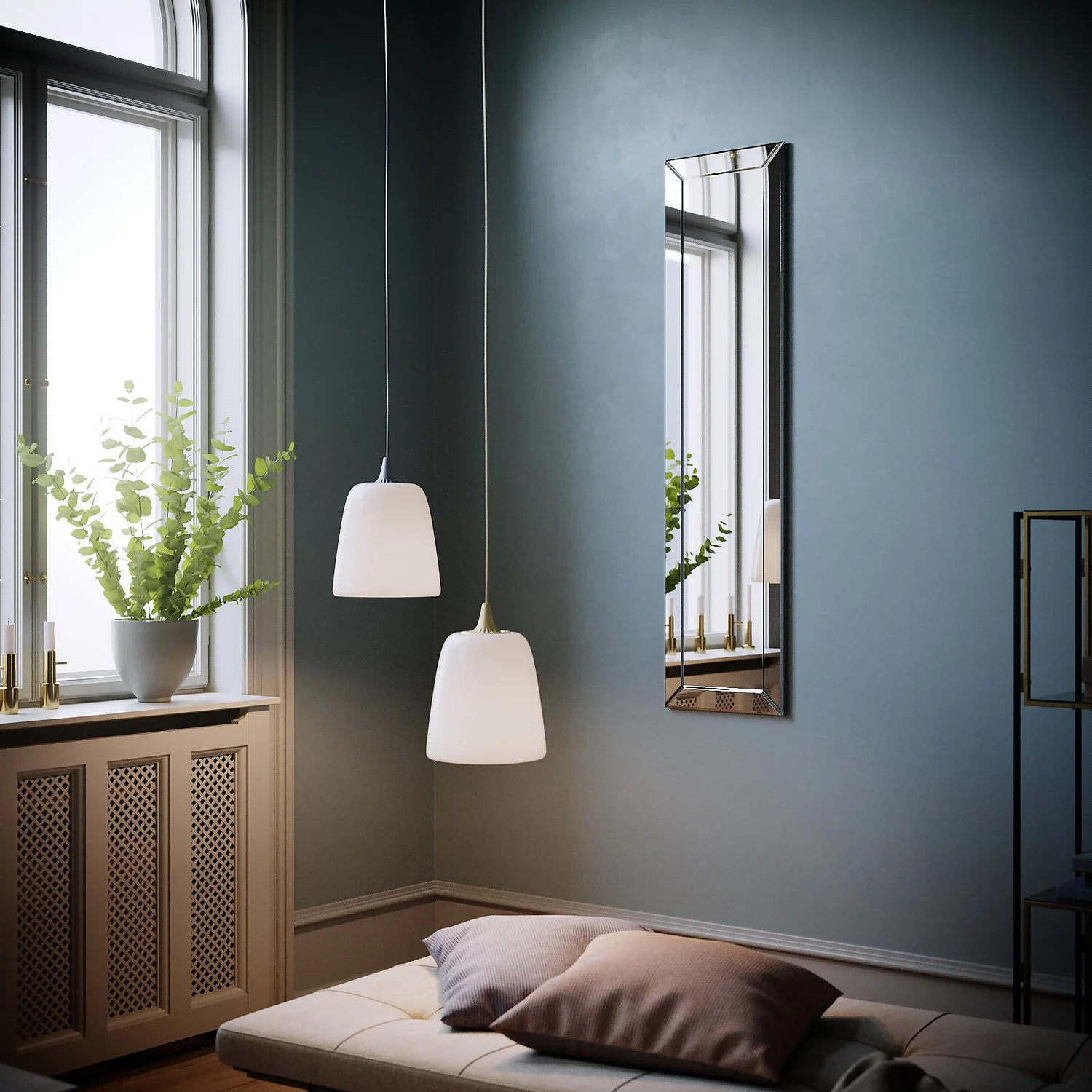 Bevelled Edge Mirror - 120x30cm 3 Bevelled Edge Mirror - 120x30cm - Image 3