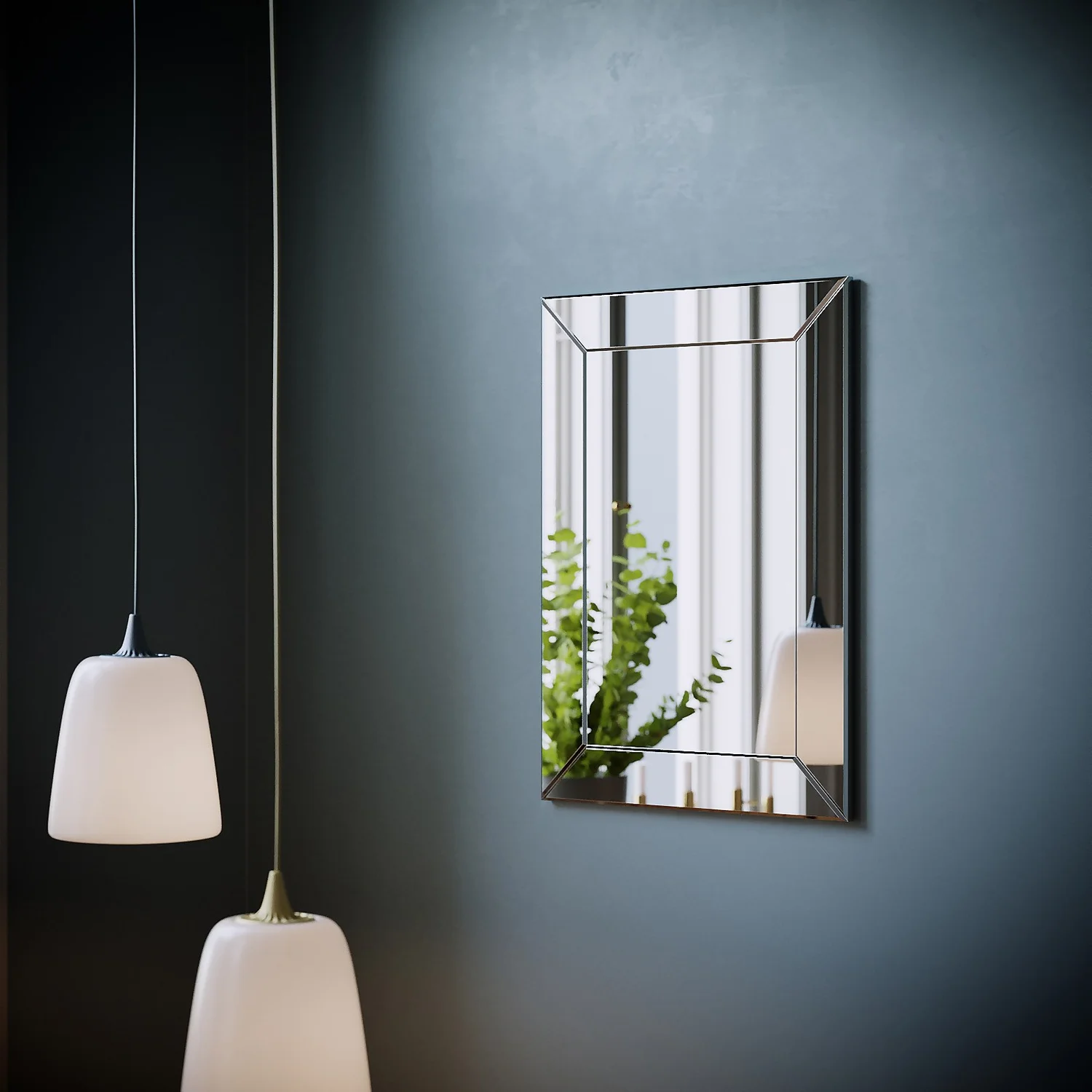 Bevelled Edge Mirror - 70x50cm 2 Bevelled Edge Mirror - 70x50cm - Image 2