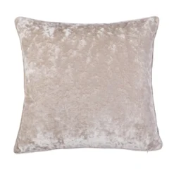 Large Crushed Velvet Cushion - Champagne - 58x58cm