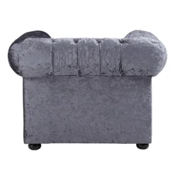 Chesterfield Crushed Velvet Armchair - Petrol Blue -Furniture Series 12882324 1234843612967241