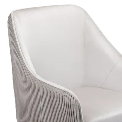 Pia Pleat Swivel Chair - Silver -Furniture Series 12882871 1784887373126236