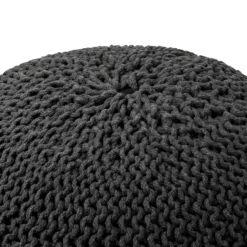 Charles Chunky Knit Pouffe - Grey 7 Charles Chunky Knit Pouffe - Grey -Furniture Series 12882881 2054898261799066