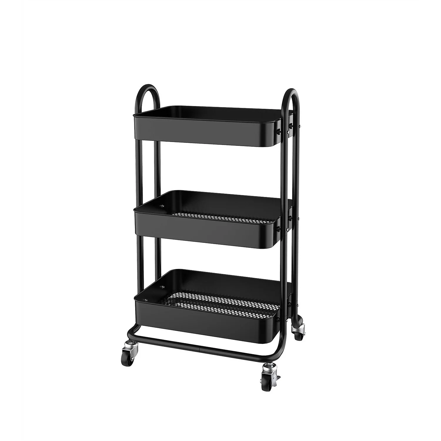 3 Tier Storage Trolley - Black 1 3 Tier Storage Trolley - Black