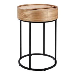 House Beautiful Halo Wood Side Table