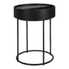 House Beautiful Halo Black Ash Side Table
