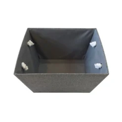 Grey Herringbone Large Storage Basket -Furniture Series 12886446 1504857031366884