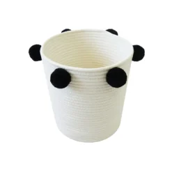 Round Cotton Rope Mono Pom Pom Basket -Furniture Series 12886598 2104857031583232