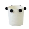 Round Cotton Rope Mono Pom Pom Basket