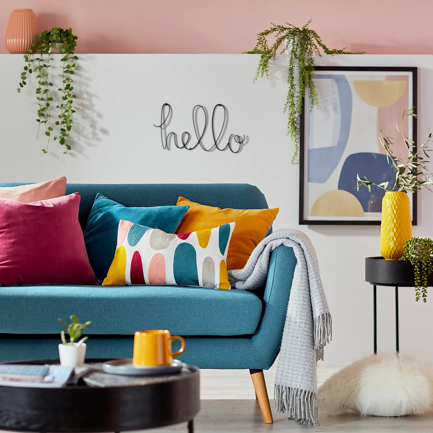 House Beautiful Framed Abstract Print - 55x77cm 2 House Beautiful Framed Abstract Print - 55x77cm - Image 2