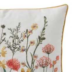 Embroidered Floral Cushion - 30x50cm -Furniture Series 12887890 1064864248143835