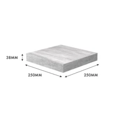 Flexi Storage Decorative Shelving Floating Shelf Grey Oak 250x38x250mm 7 Flexi Storage Decorative Shelving Floating Shelf Grey Oak 250x38x250mm -Furniture Series 12889892 4994976219095233