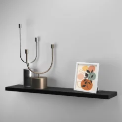 Flexi Storage Decorative Shelving Floating Shelf Black Oak 1200x38x240mm -Furniture Series 12889901 1714867914537906